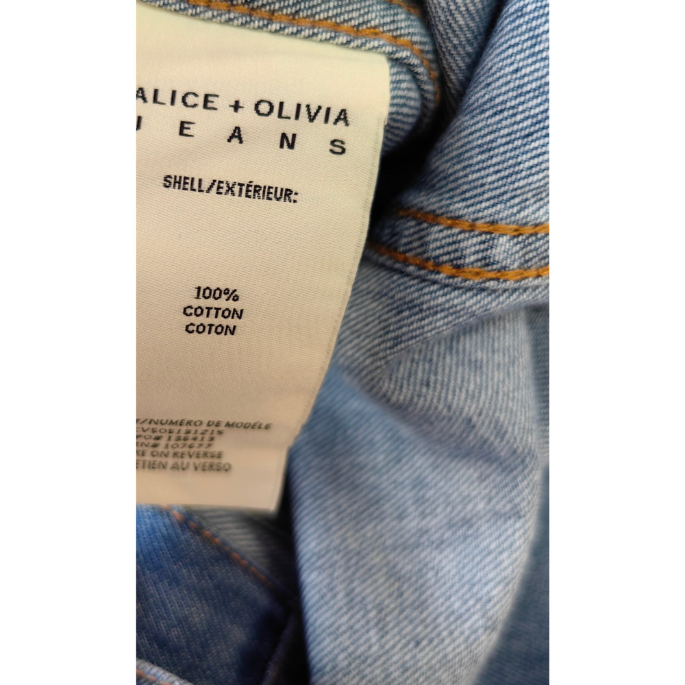 Alice + Olivia X BRONCO JEFF DENIM JACKET XL - Picture 14 of 14